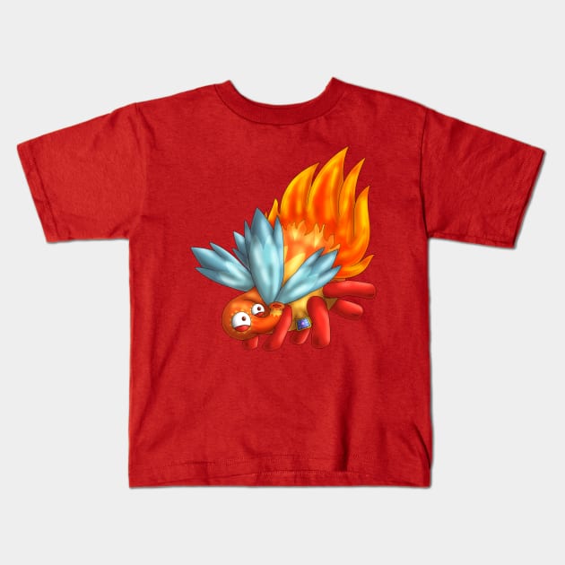 Reddhott: Orange Kids T-Shirt by spyroid101